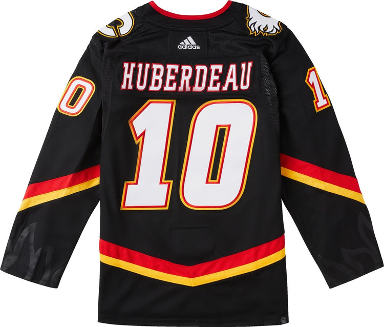 adidas NHL Calgary Flames Jonathan Huberdeau Authentic Primegreen Alternate Jersey black