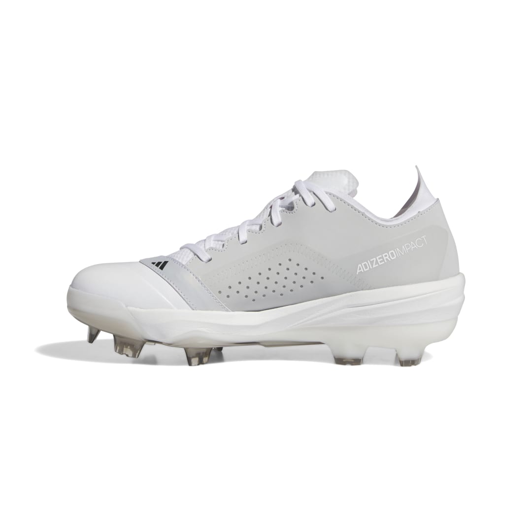 adidas Senior Adizero Impact TPU Baseball Cleats white IF3355