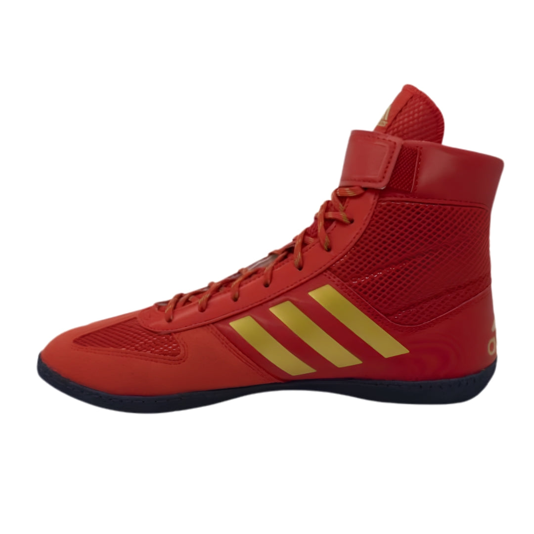 adidas Senior Combat Speed 5 Wrestling Shoes red/gold