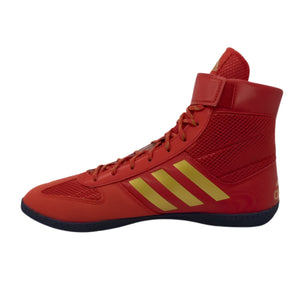 adidas Senior Combat Speed 5 Wrestling Shoes red/gold