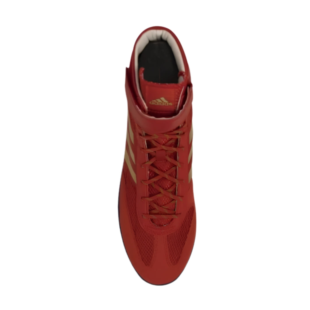adidas Senior Combat Speed 5 Wrestling Shoes red/gold