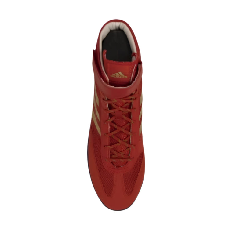 adidas Senior Combat Speed 5 Wrestling Shoes red/gold