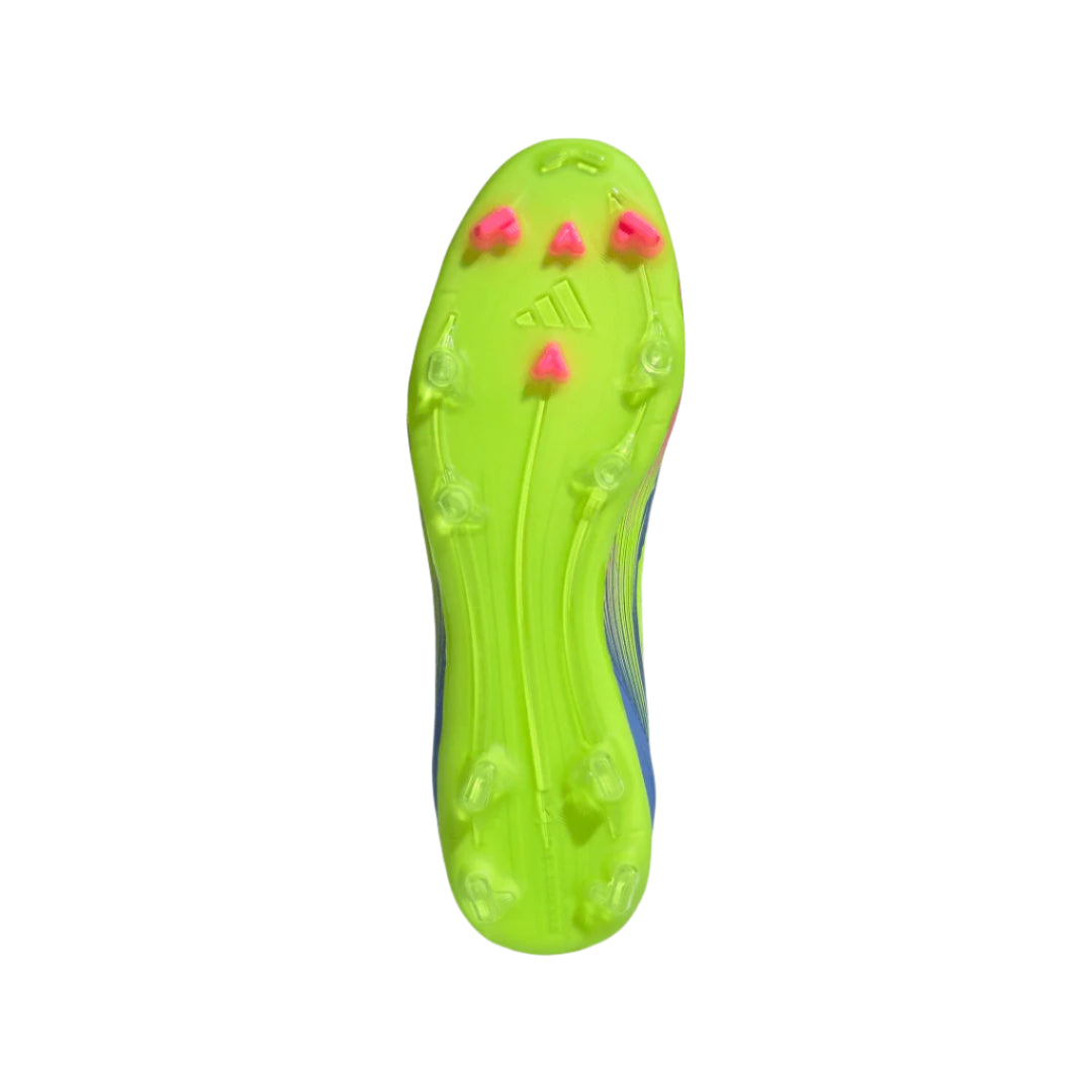 adidas Senior F50 IE1290 League FG Soccer Cleats blue yellow pink