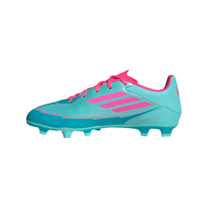 adidas Senior F50 Messi IH0929 Club FG Soccer Cleats aqua pink cyan blue