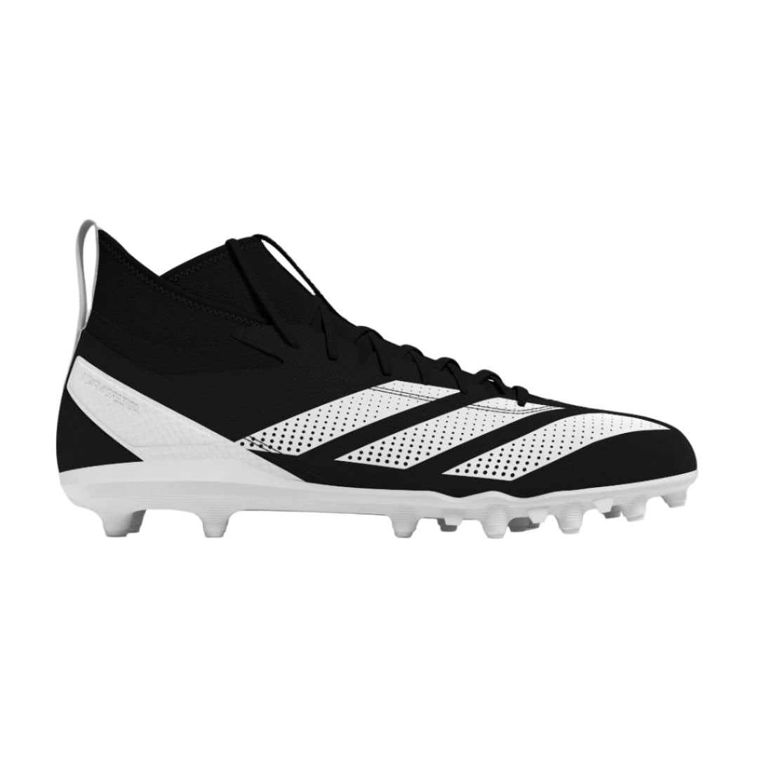 adidas Men's Impact.2 Mid TPU Football Cleats Black White