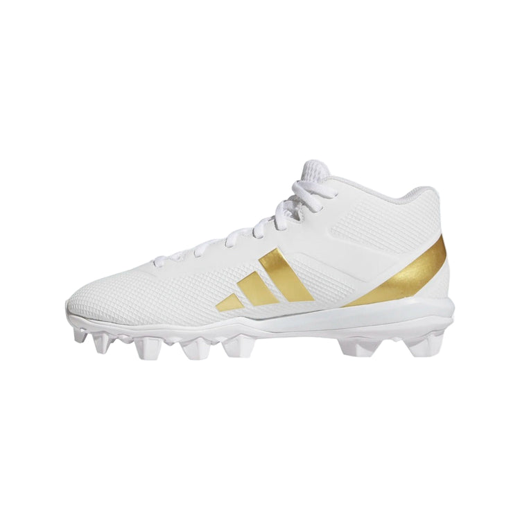 adidas Senior Impact.2 Mid Rubber Football Cleats white gold