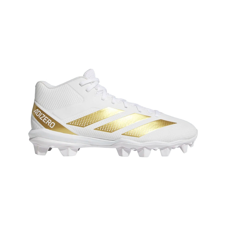 adidas Senior Impact.2 Mid Rubber Football Cleats white gold