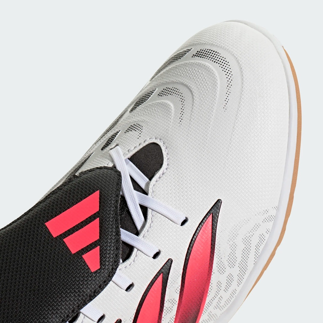 adidas Senior Predator Club Fold-Over Tongue Sala Indoor Soccer Shoes white/black/pink
