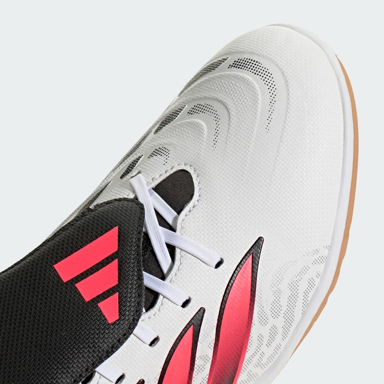 adidas Senior Predator Club Fold-Over Tongue Sala Indoor Soccer Shoes white/black/pink