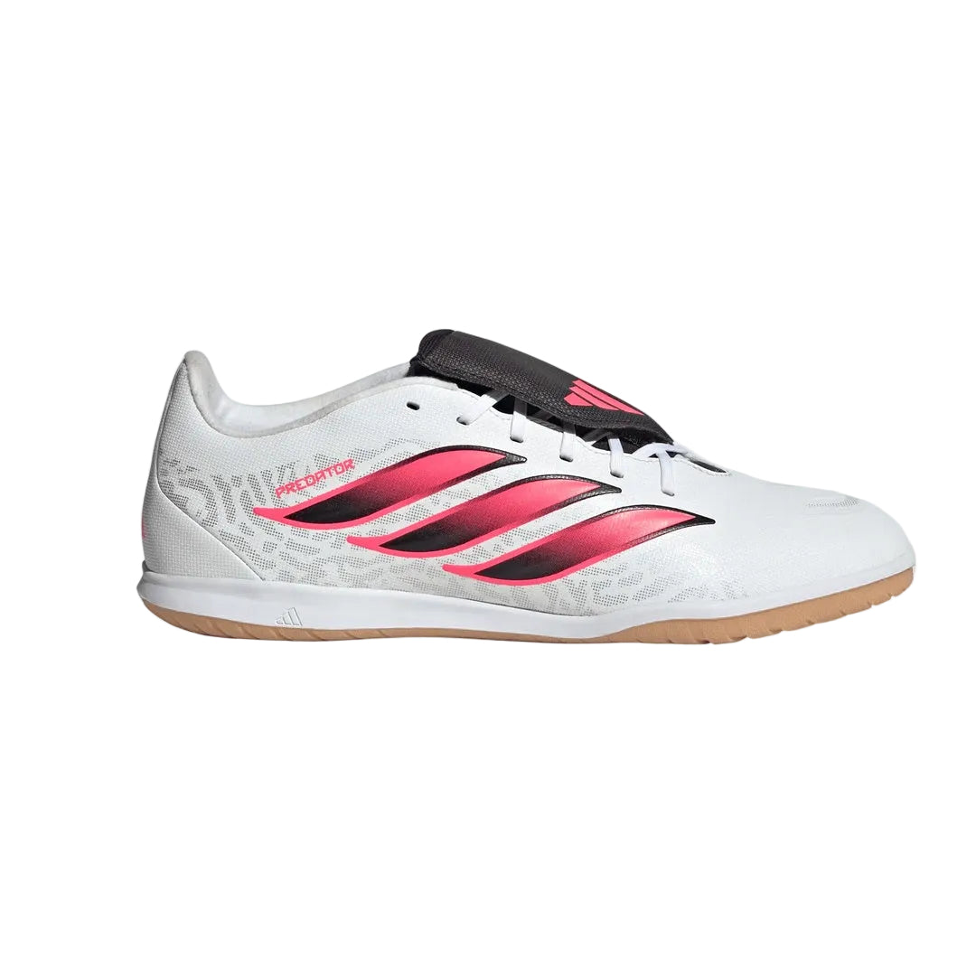 adidas Senior Predator Club Fold-Over Tongue Sala Indoor Soccer Shoes white/black/pink