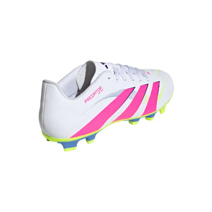 adidas Senior Predator ID1323 Club FG Soccer Cleats white pink yellow