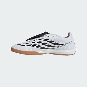 adidas Senior Predator League Indoor Soccer Shoes white/black/pink