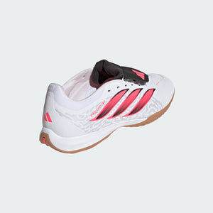 adidas Senior Predator League Indoor Soccer Shoes white/black/pink