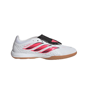 adidas Senior Predator League Indoor Soccer Shoes white/black/pink