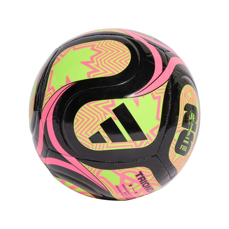 adidas World Cup 26 Club Soccer Ball black/lemon/pink