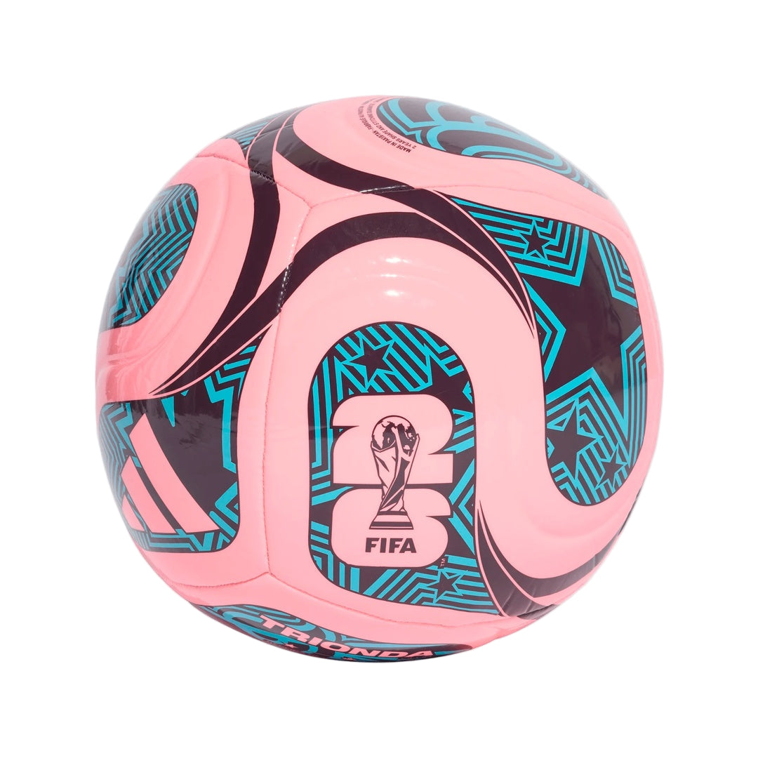 adidas World Cup 26 Club Soccer Ball pink/noble red/blue