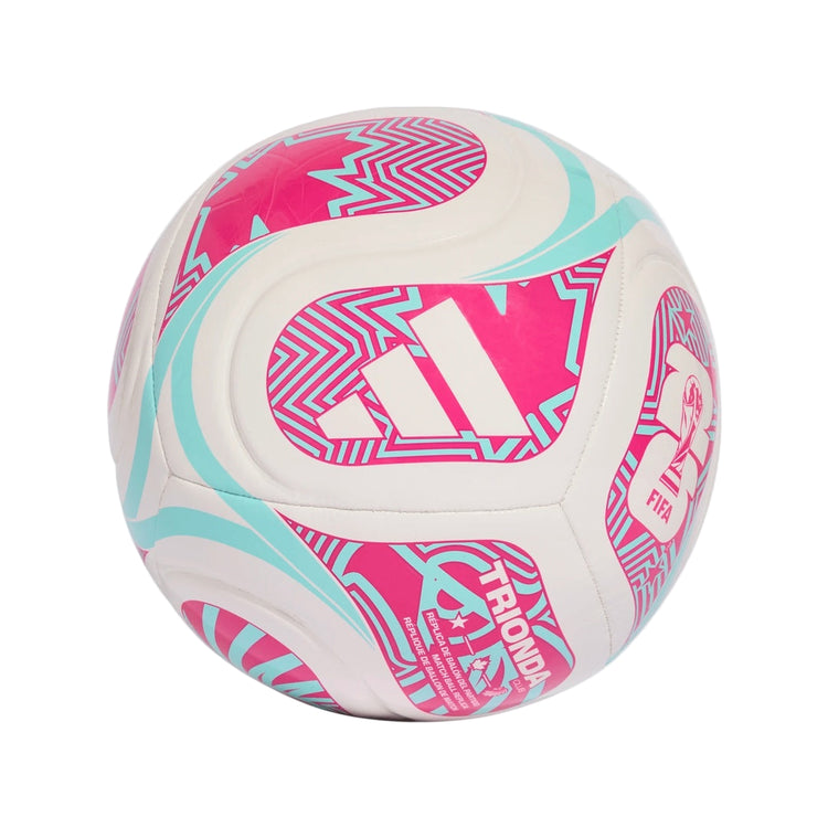 adidas World Cup 26 Club Soccer Ball white/aqua/shock pink