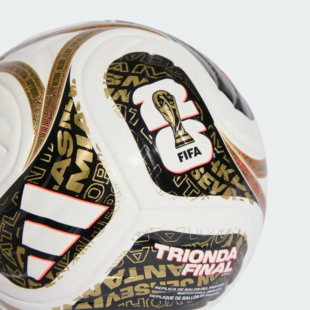 adidas World Cup 26 Final Mini Soccer Ball white/ black/ gold