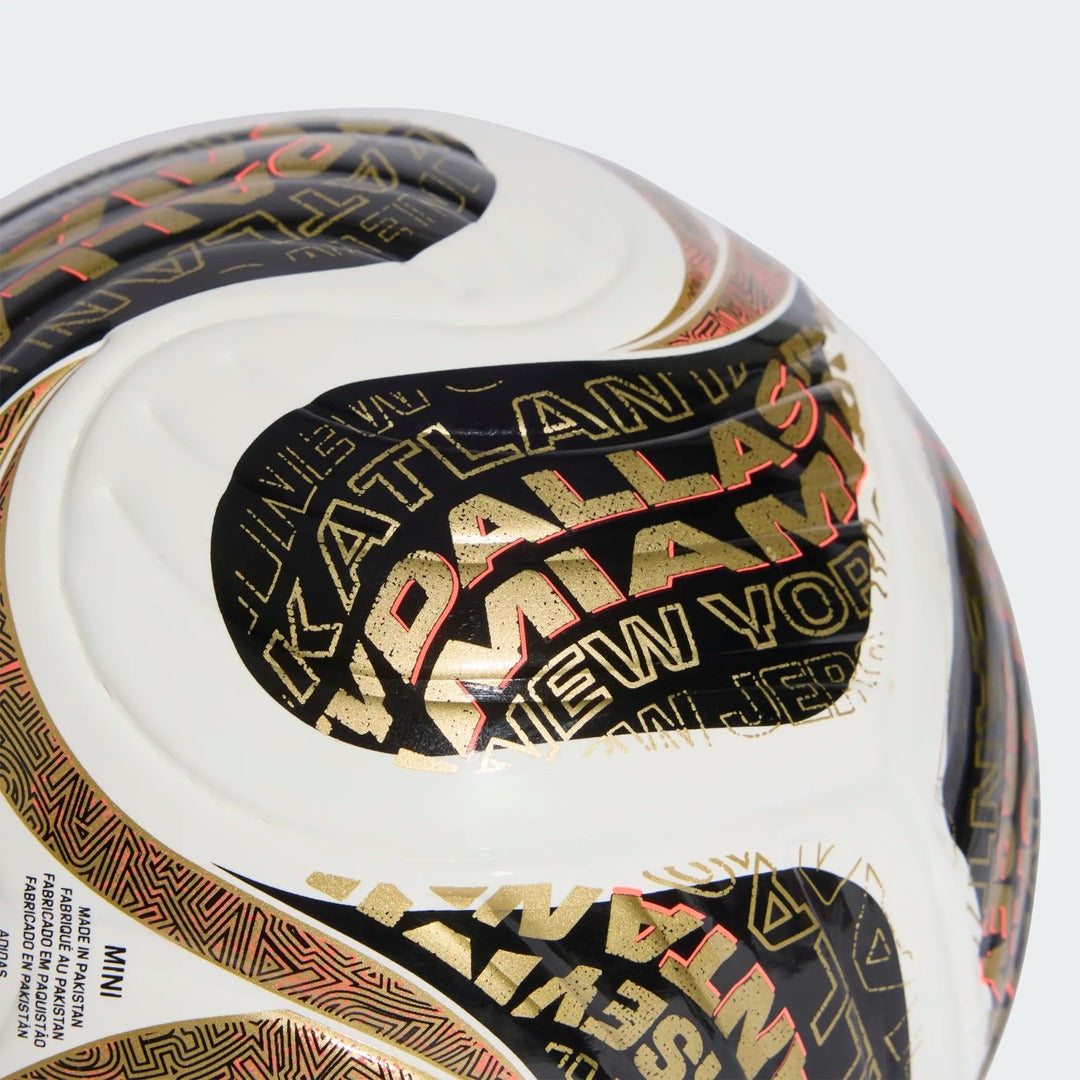 adidas World Cup 26 Final Mini Soccer Ball white/ black/ gold