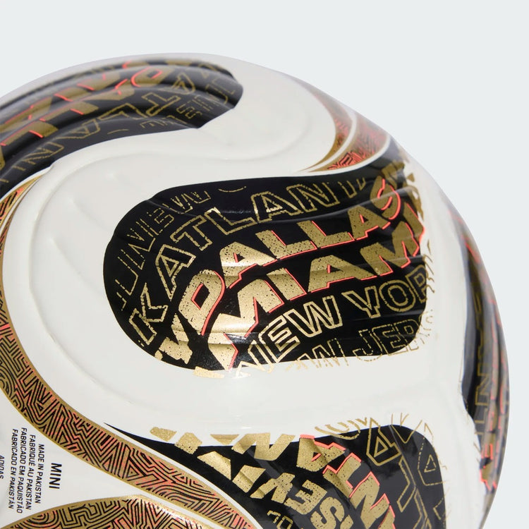 adidas World Cup 26 Final Mini Soccer Ball white/ black/ gold