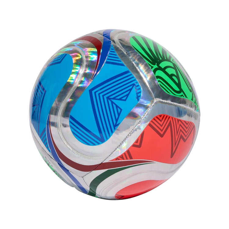 adidas World Cup 26 Trainer Foil Soccer Ball white/royal/red