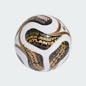 adidas World Cup 26 Trionda Final League Soccer Ball white/ black/ gold