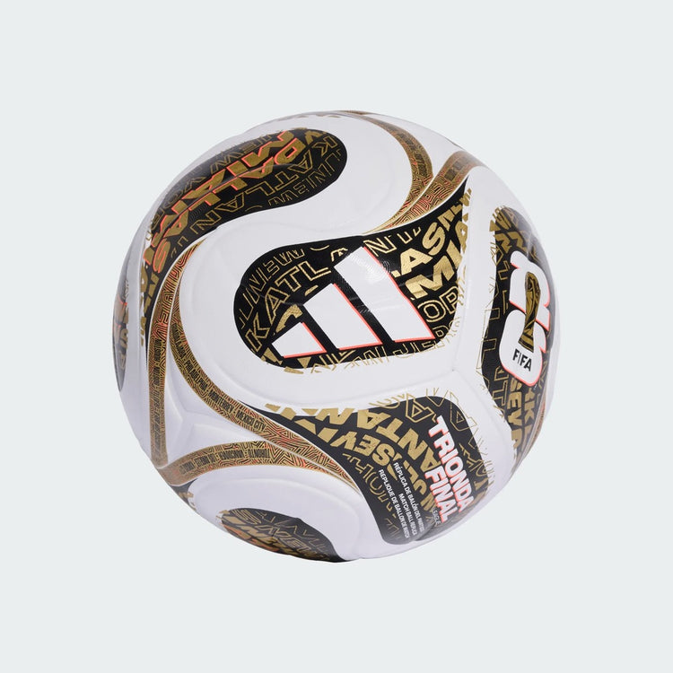 adidas World Cup 26 Trionda Final League Soccer Ball white/ black/ gold