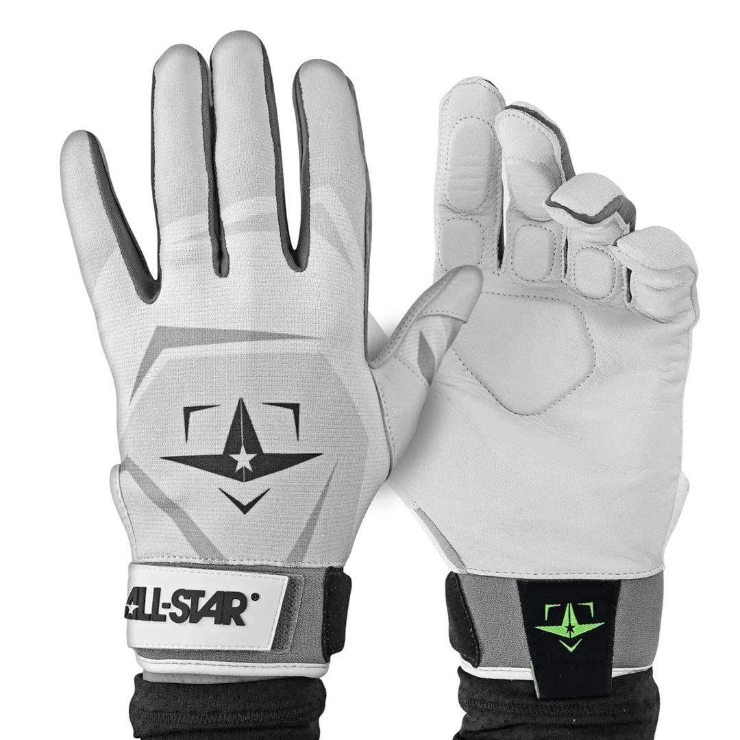 All-Star Senior S7 Elite Padded Inner Glove white grey