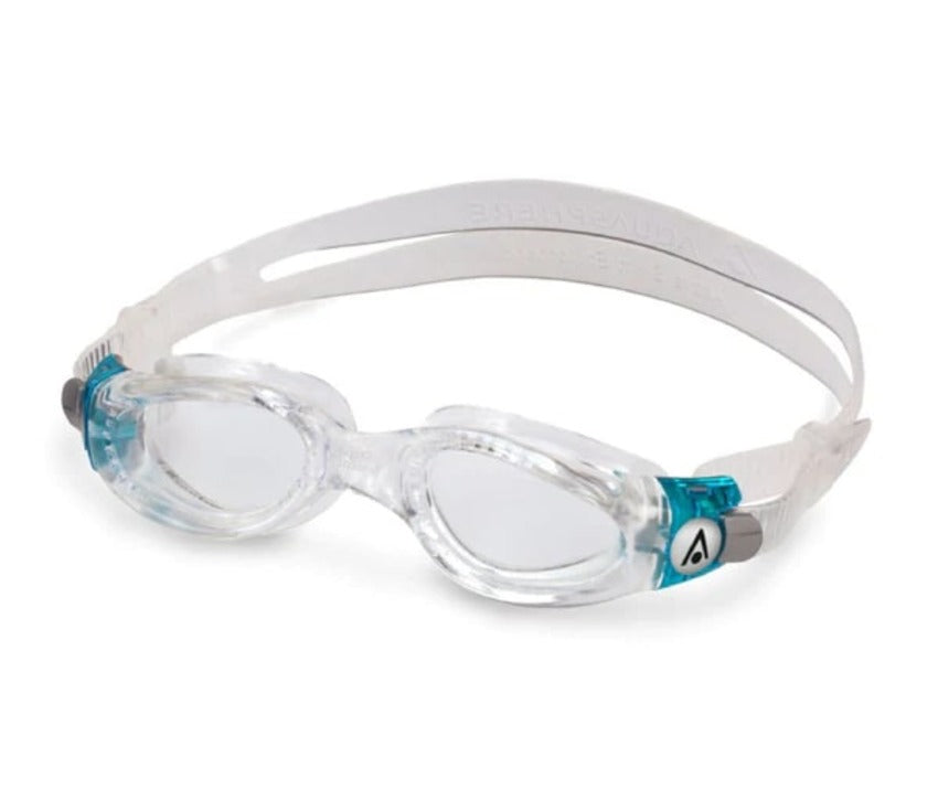 AquaSphere Kaiman Compact Swim Goggle Transparent/Turquoise