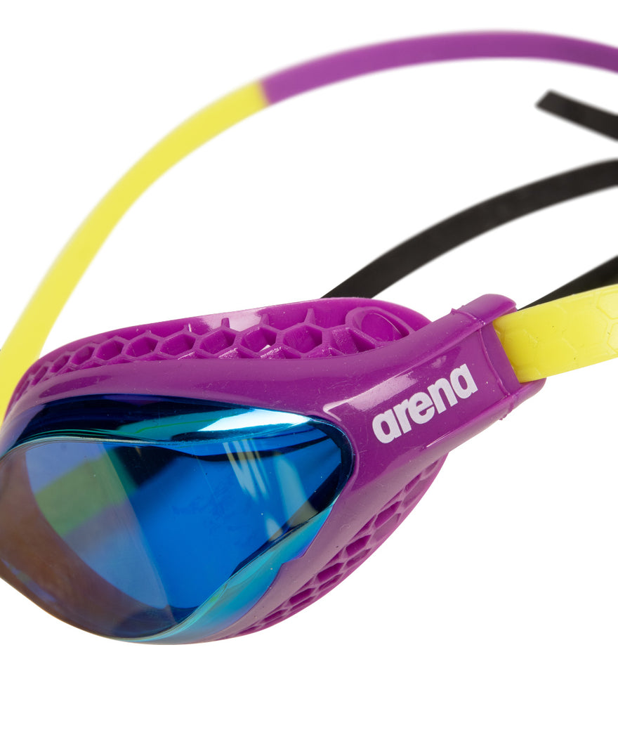 arena Air-Speed Mirror Swim Goggle Artic Lime Aqua Plum Lens