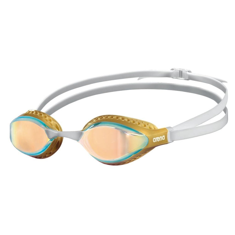 arena Air-Speed Mirror Swim Goggle gold/multi yellow copper lens