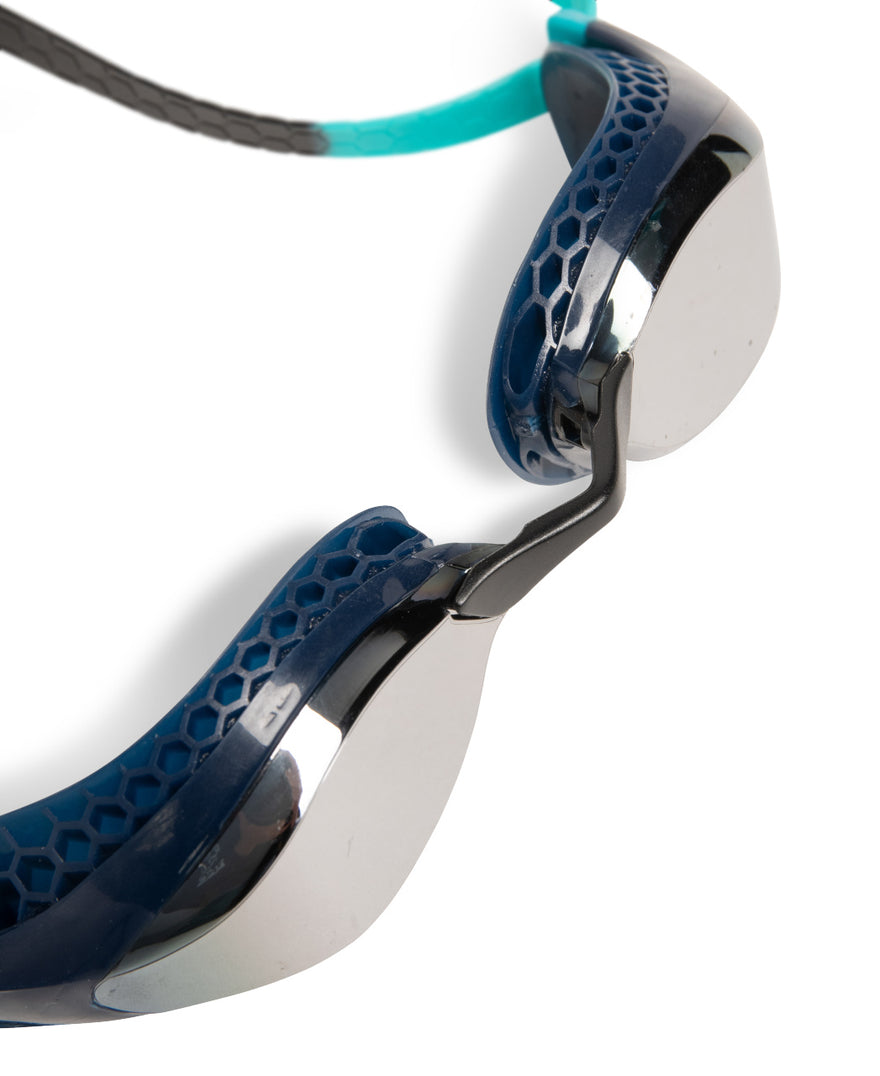 arena Air-Speed Mirror Swim Goggle Navy Water Silver Lens