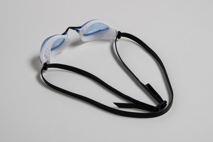 arena Air-Speed Swim Goggle White Blue Lens
