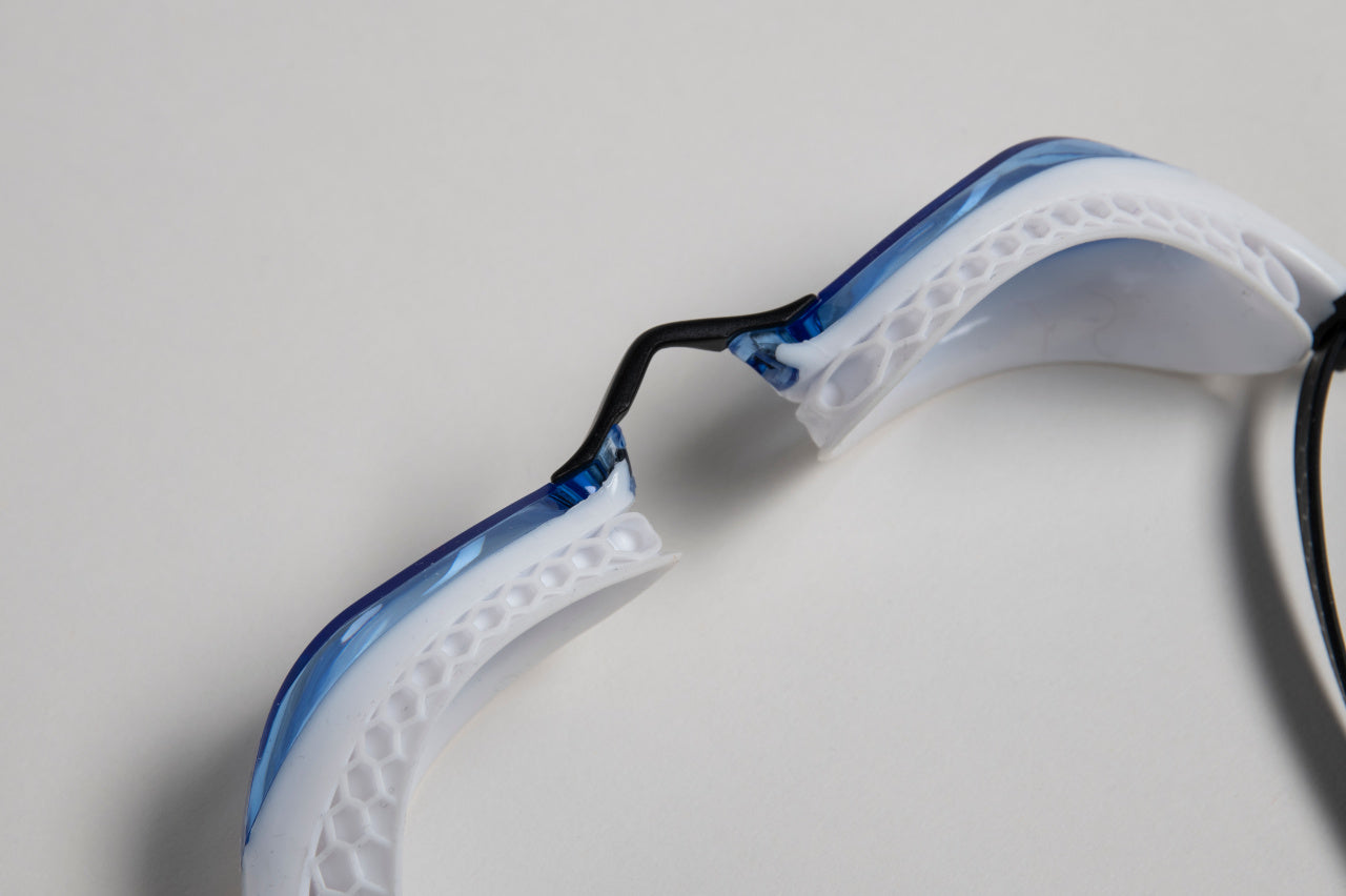 arena Air-Speed Swim Goggle White Blue Lens