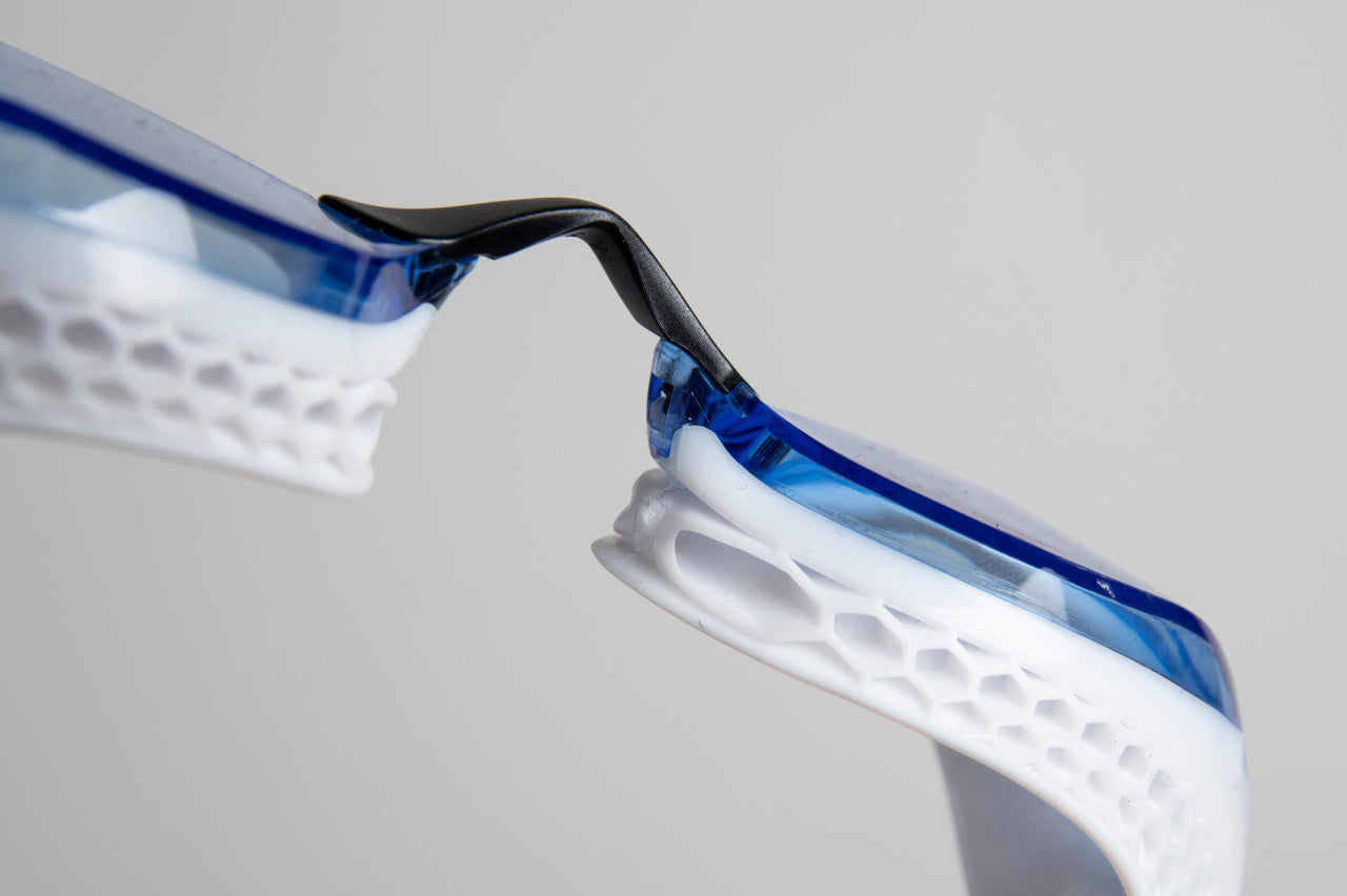 arena Air-Speed Swim Goggle White Blue Lens