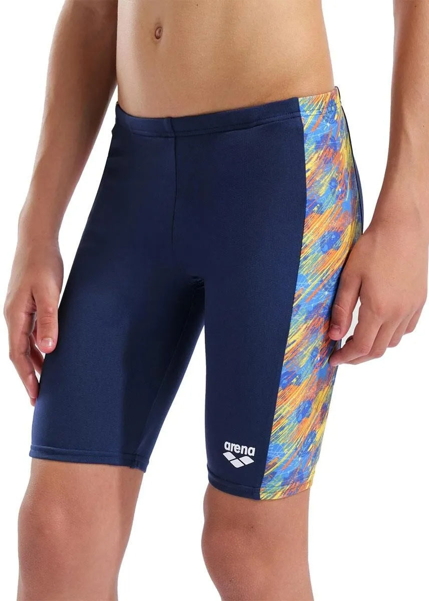 arena Boy's Draft Swim Jammer navy/ orange multi