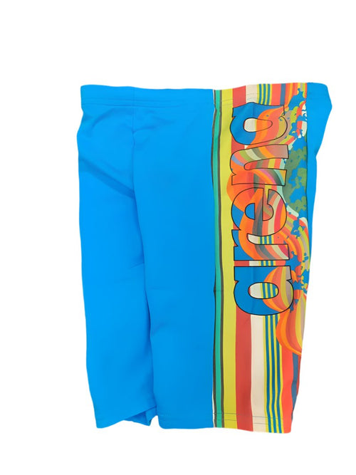 arena Boys Palette Swim Jammer Soft Green Blue River 1