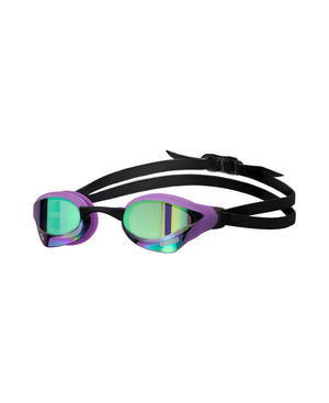 arena Cobra Core Swipe Mirror Swim Goggle Black Emerald Plum Lens