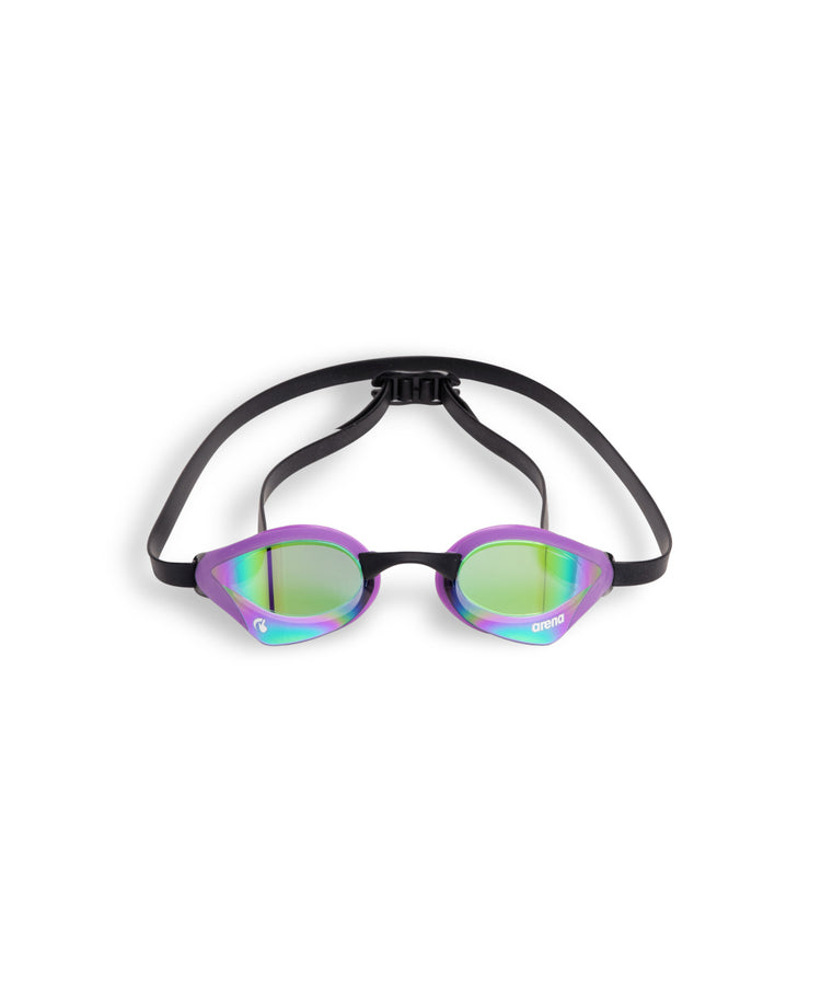 arena Cobra Core Swipe Mirror Swim Goggle Black Emerald Plum Lens