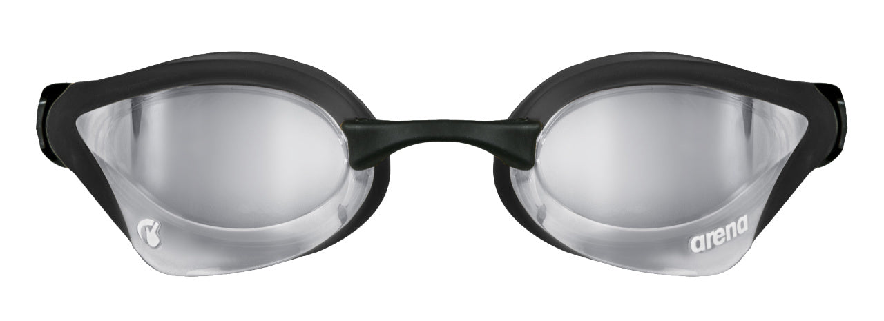 arena Cobra Core Swipe Mirror Swim Goggle Black Silver Lens
