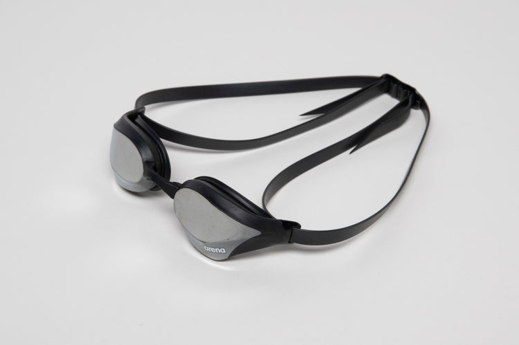 arena Cobra Core Swipe Mirror Swim Goggle Black Silver Lens