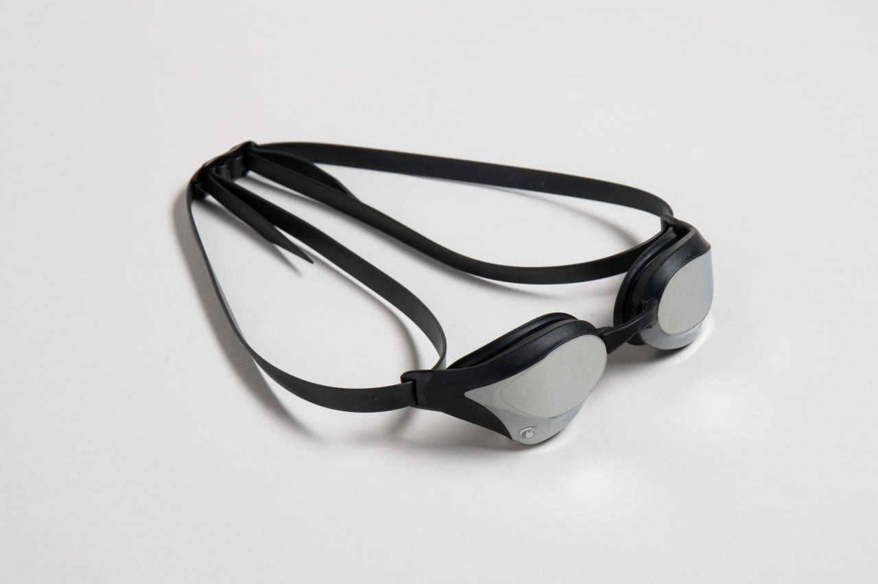 arena Cobra Core Swipe Mirror Swim Goggle Black Silver Lens