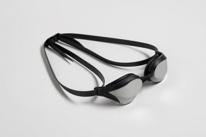 arena Cobra Core Swipe Mirror Swim Goggle Black Silver Lens