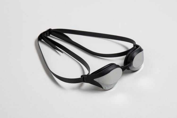 arena Cobra Core Swipe Mirror Swim Goggle Black Silver Lens