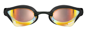 arena Cobra Core Swipe Mirror Swim Goggle Black Yellow Copper Lens