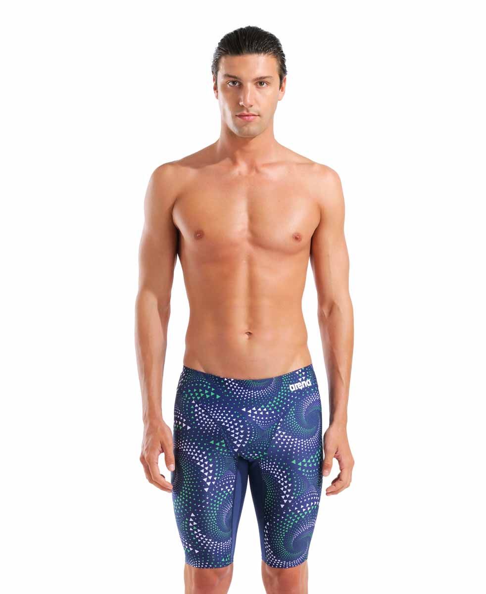 arena Men's Fireflow Swim Jammer NAVY-TEAM BLUE GREEN