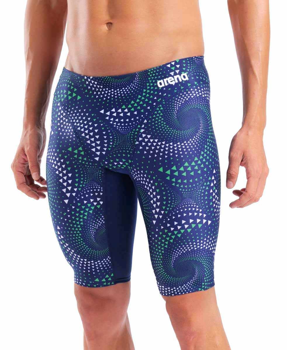 arena Men's Fireflow Swim Jammer NAVY-TEAM BLUE GREEN