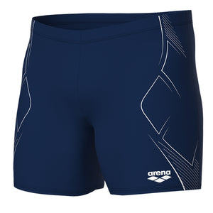arena Men's Graphic Swim Mid Jammer blue white