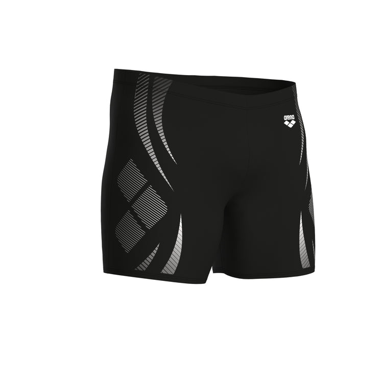 arena Men's Poseidonia Swim Mid-Jammer Black/White