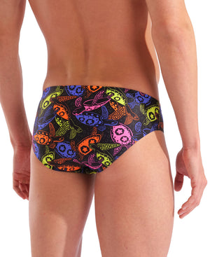 arena Men's Sea Turtles Swim Brief black/multi